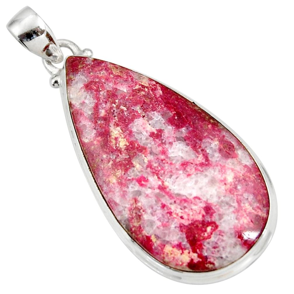 cts natural pink thulite (unionite, pink zoisite) pendant d41450