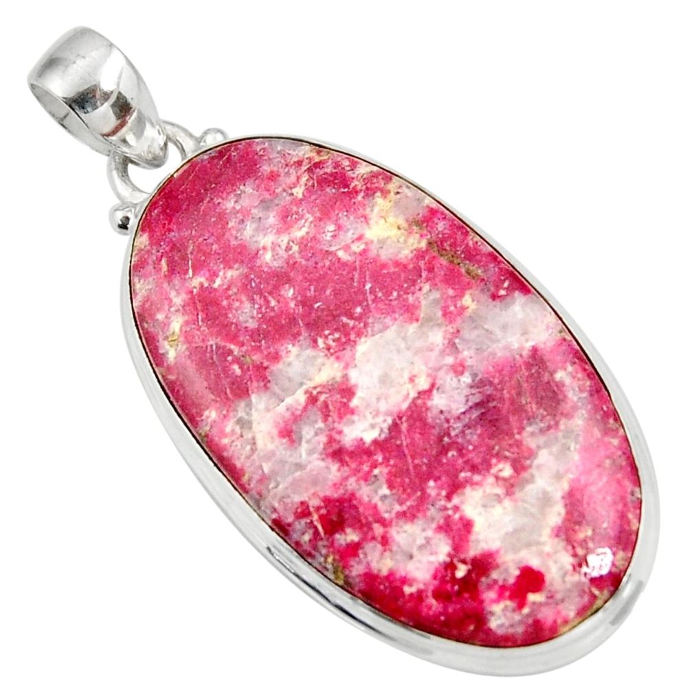 cts natural pink thulite (unionite, pink zoisite) pendant d41454