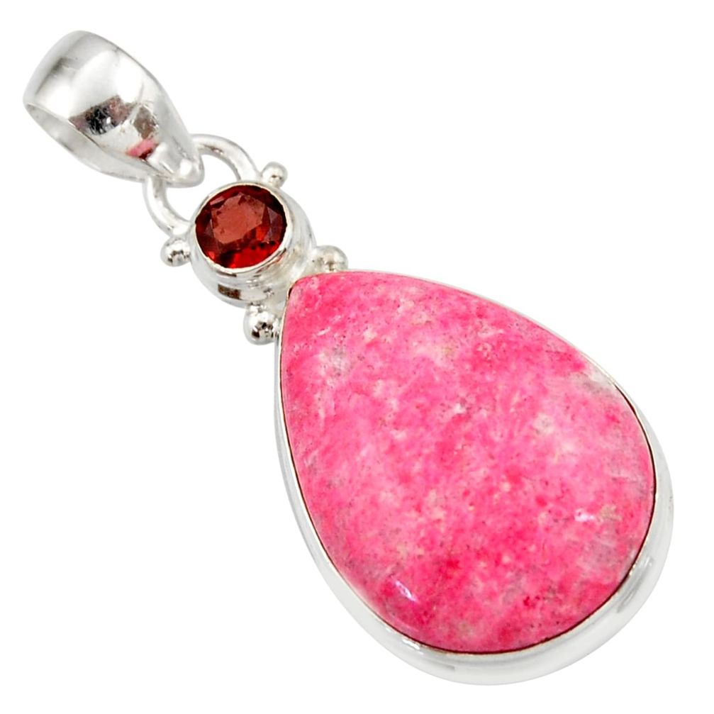 cts natural pink thulite (unionite, pink zoisite) pendant d42293