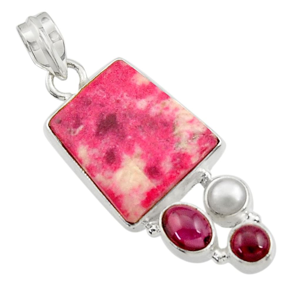 cts natural pink thulite (unionite, pink zoisite) pendant d44946