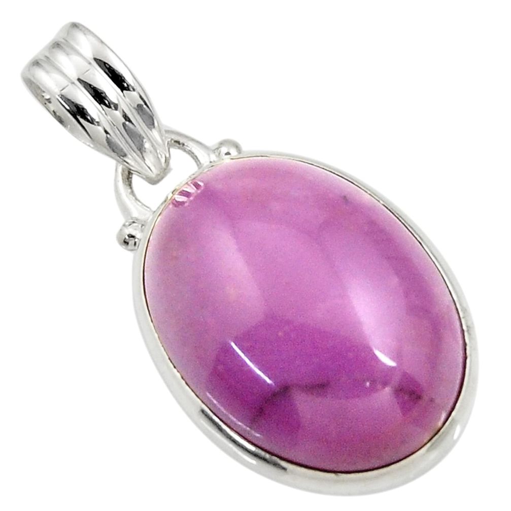 cts natural purple phosphosiderite (hope stone) pendant d43889