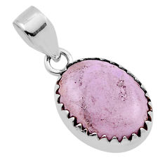 925 silver 7.06cts natural purple phosphosiderite (hope stone) pendant n17467