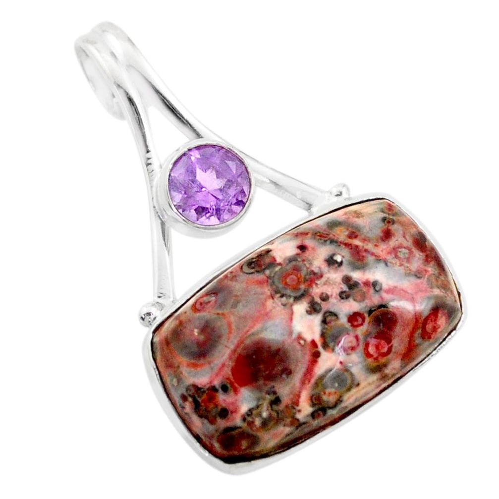 cts natural red birds eye purple amethyst pendant t77740