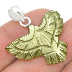 925 sterling silver 20.40cts eagle natural apache gold pendant u75245