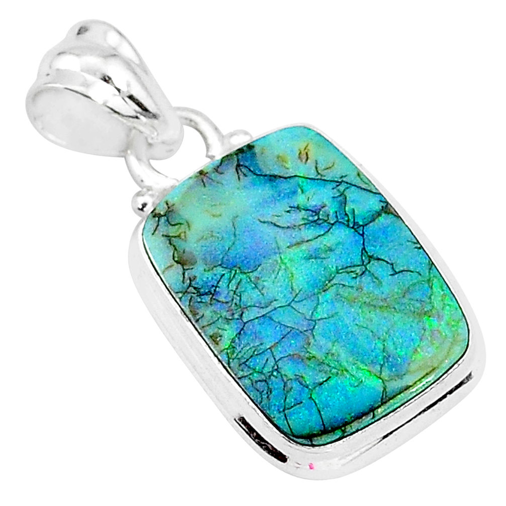 925 sterling silver 7.54cts multi color sterling opal pendant jewelry r95932
