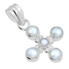 925 sterling silver 5.07cts natural aqua pearl round pendant jewelry y10655
