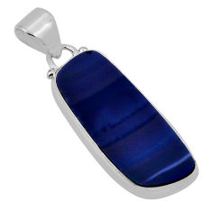 925 sterling silver 11.84cts natural blue doublet opal australian pendant n33802