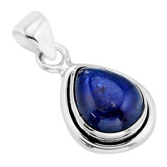 925 sterling silver 5.02cts natural blue kyanite pear pendant jewelry y64736