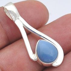 925 sterling silver 4.60cts natural blue owyhee opal pendant jewelry u61840