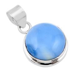 925 sterling silver 12.05cts natural blue owyhee opal pendant jewelry y44006