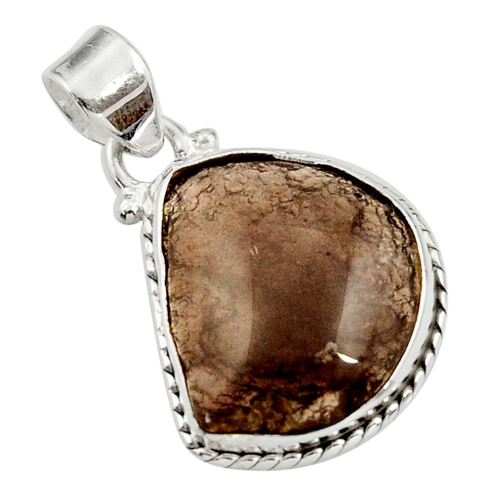 ver 14.72cts natural brown agni manitite pendant jewelry d45516