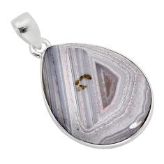 925 sterling silver 13.66cts natural brown botswana agate pendant jewelry y77700