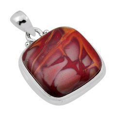 925 sterling silver 14.15cts natural brown coffee bean jasper pendant n37046