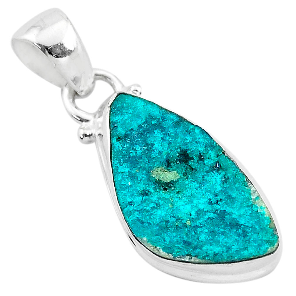 925 sterling silver 7.50cts natural dioptase fancy pendant jewelry t3216