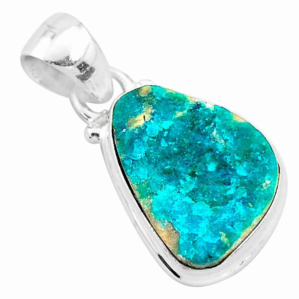 925 sterling silver 8.56cts natural dioptase fancy pendant jewelry t3224