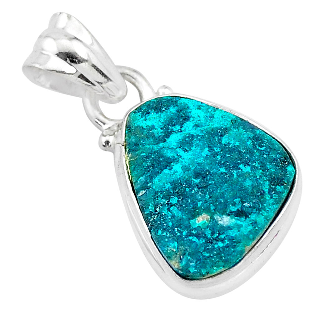925 sterling silver 7.63cts natural dioptase fancy pendant jewelry t3230