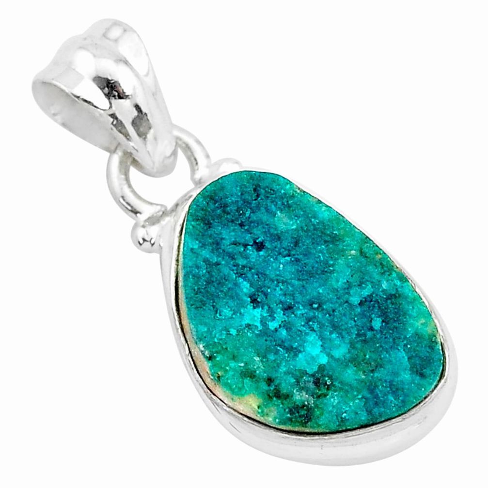 925 sterling silver 8.45cts natural dioptase fancy pendant jewelry t3236