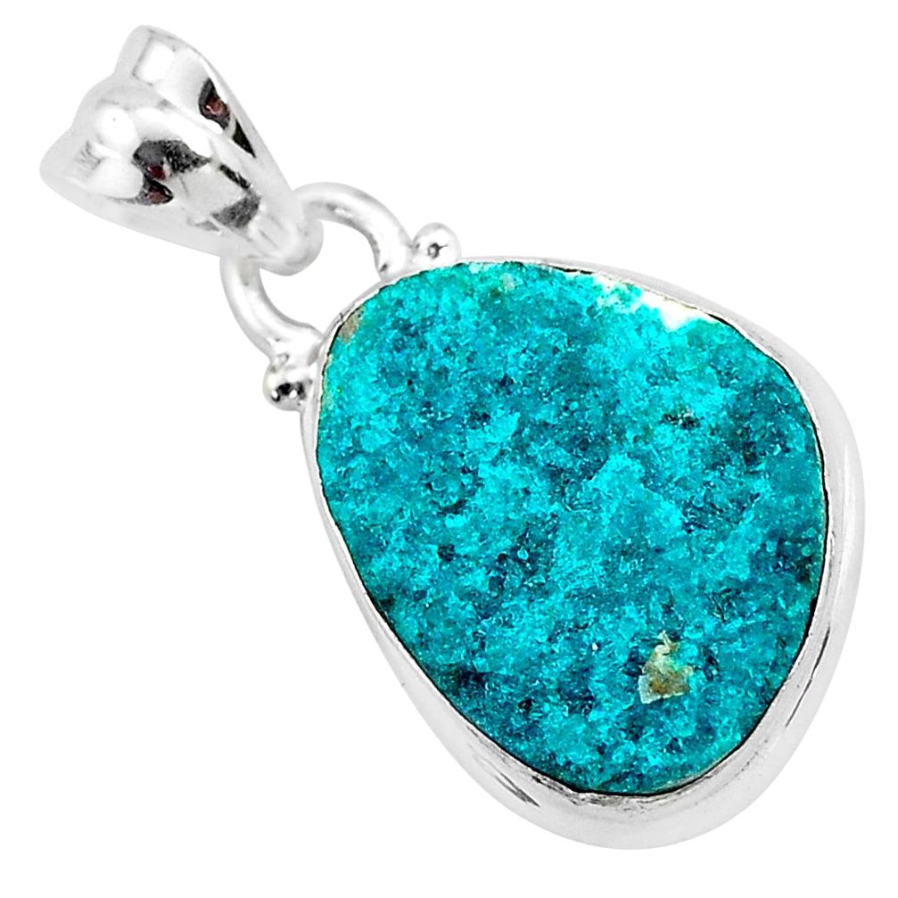 925 sterling silver 7.96cts natural dioptase fancy pendant jewelry t3254