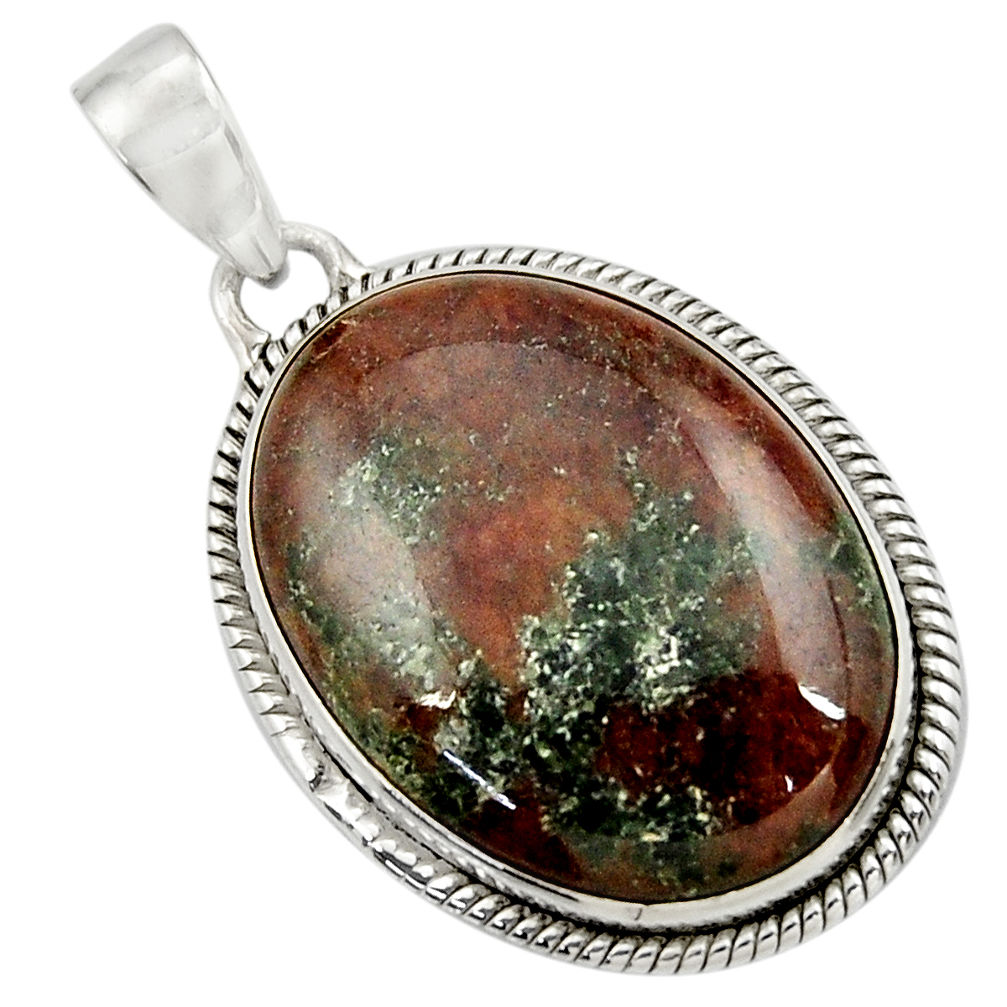 ver 22.59cts natural green grass garnet pendant jewelry d41580