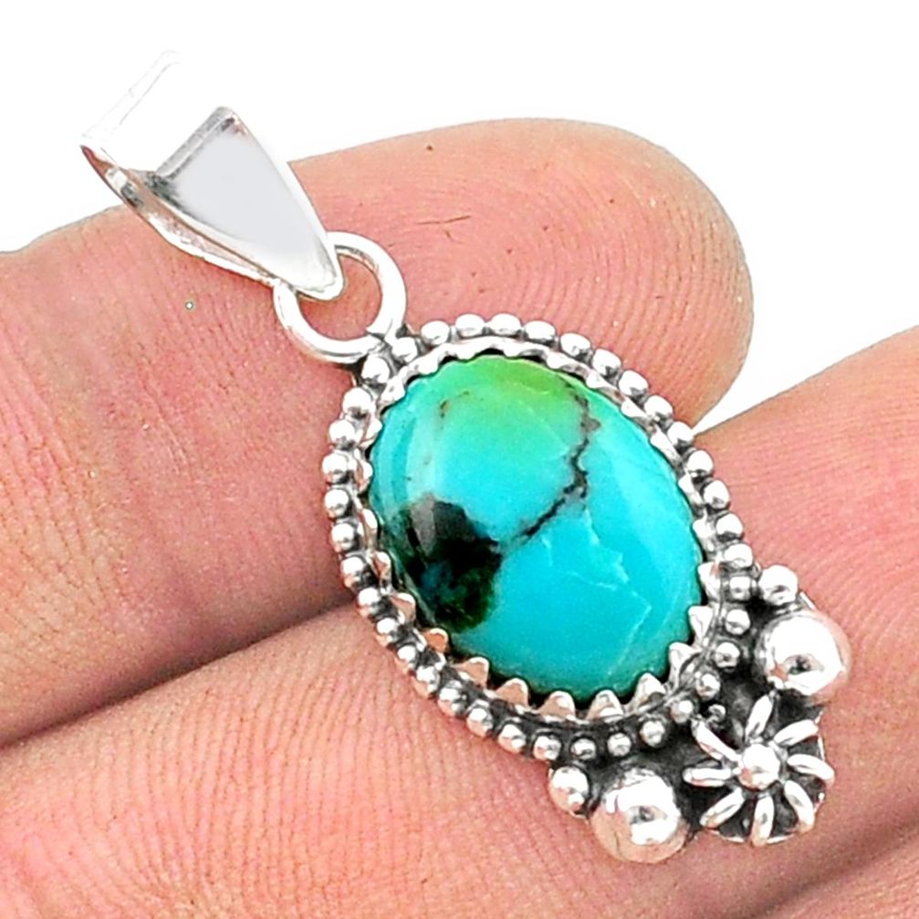 Native american kingman turquoise pendant - u40703