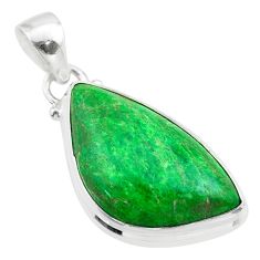 925 sterling silver 13.57cts natural green maw sit sit pendant jewelry t54672