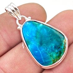 925 sterling silver 12.07cts natural green opaline fancy pendant jewelry d48715