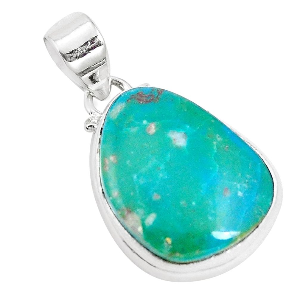 925 sterling silver 12.62cts natural green opaline fancy pendant jewelry p14678