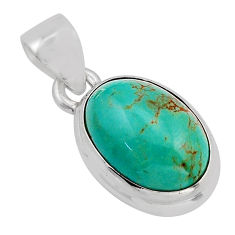 925 sterling silver 6.61cts natural green opaline oval pendant jewelry y82043