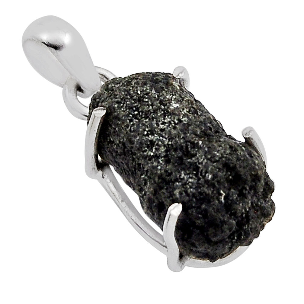 925 sterling silver 6.68cts natural green seraphinite in quartz pendant n19808