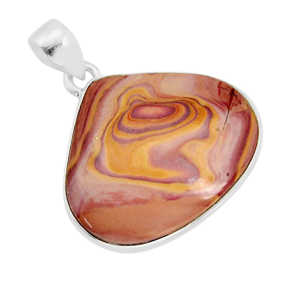 925 sterling silver 15.10cts natural heckonite rainbow pendant jewelry y77544