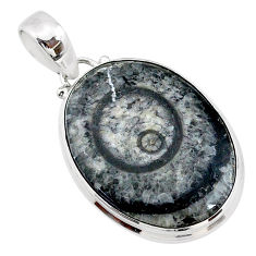 925 sterling silver 13.67cts natural horn coral oval pendant jewelry t18284