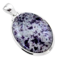 925 sterling silver 20.88cts natural kammererite oval pendant jewelry t46059