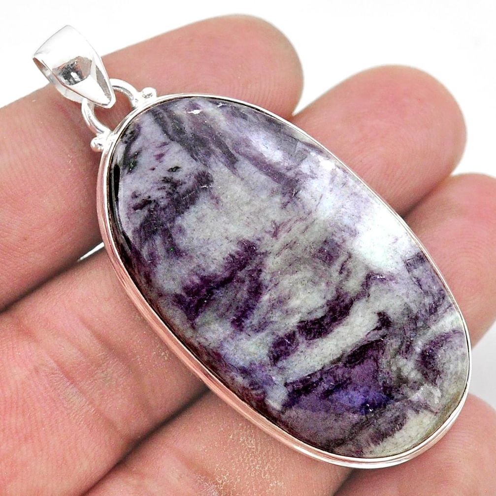 925 sterling silver 51.94cts natural kammererite oval pendant jewelry t46203