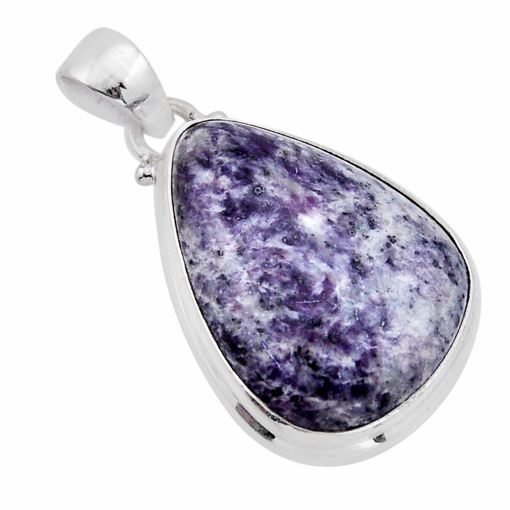 925 sterling silver 19.27cts natural kammererite pear pendant jewelry n54429