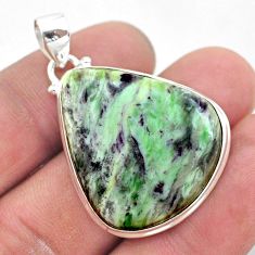 925 sterling silver 32.05cts natural kammererite pear pendant jewelry t42910