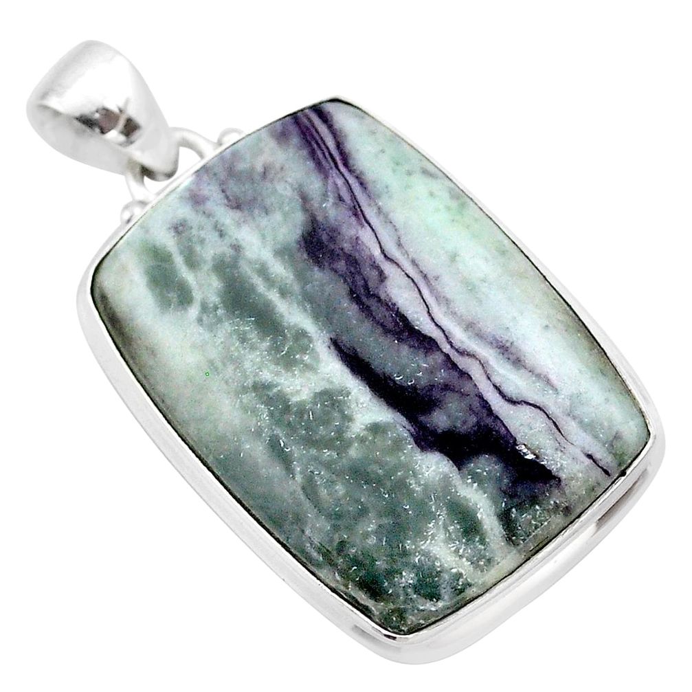 925 sterling silver 31.53cts natural kammererite pendant jewelry t46087
