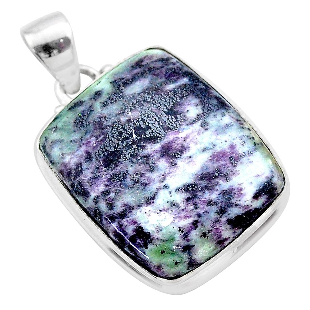 925 sterling silver 22.54cts natural kammererite pendant jewelry t46100