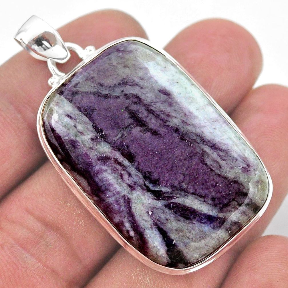 925 sterling silver 48.89cts natural kammererite pendant jewelry t46236