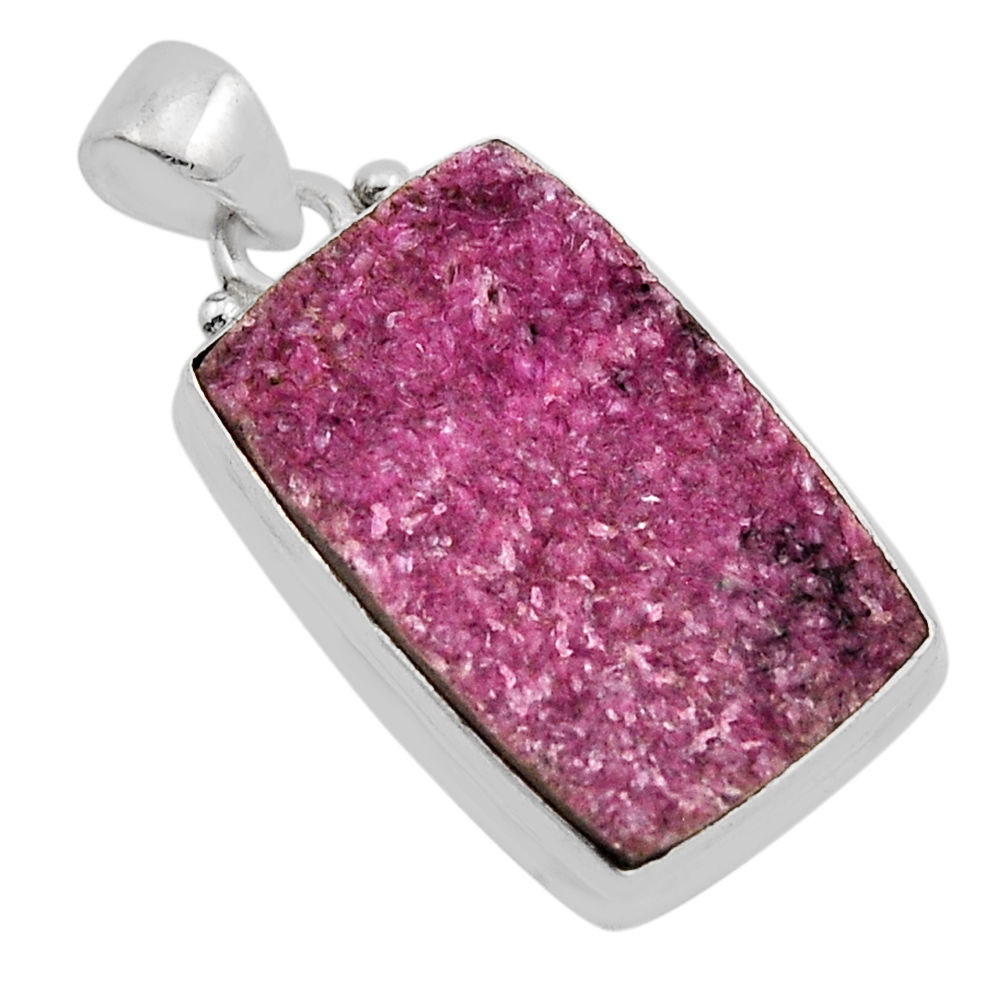 925 sterling silver 15.05cts natural pink cobalt calcite pendant jewelry n12963