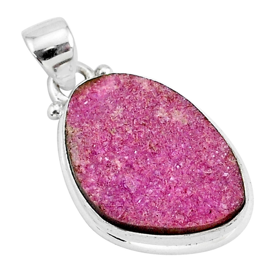 925 sterling silver 13.70cts natural pink cobalt calcite pendant jewelry r92944