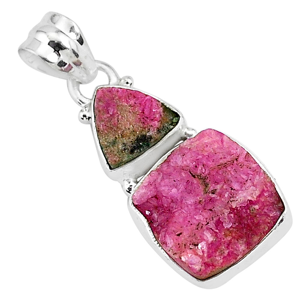 925 sterling silver 13.17cts natural pink cobalt calcite pendant jewelry r93017