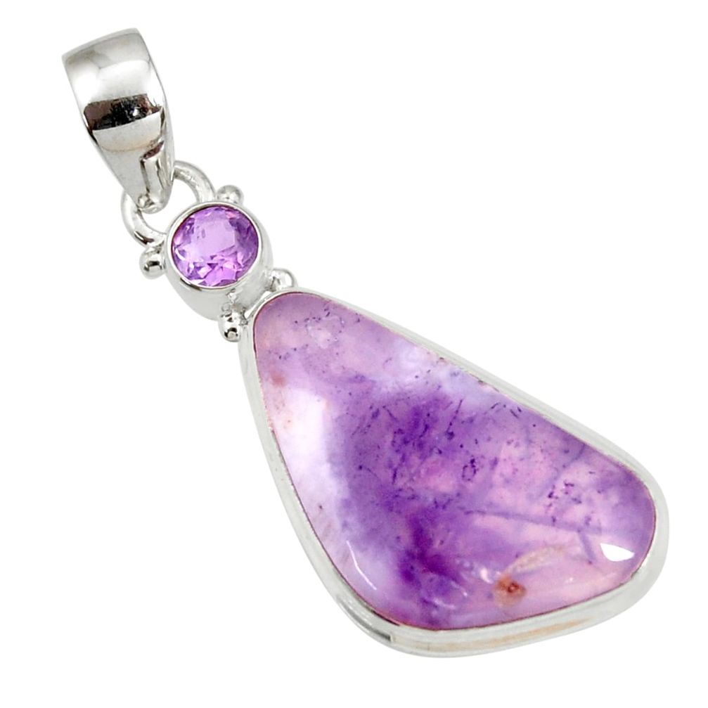 ver 14.72cts natural purple opal amethyst pendant jewelry d44119