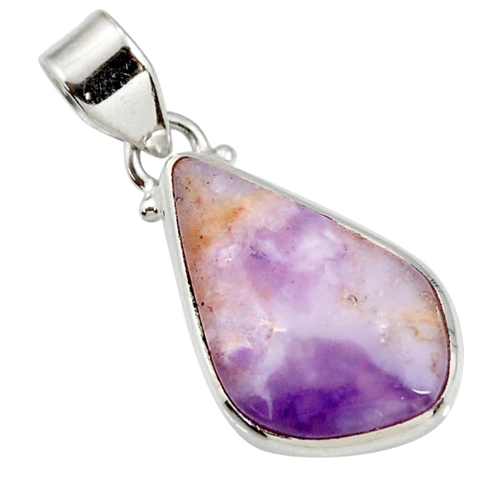 ver 12.55cts natural purple opal fancy pendant jewelry d44084