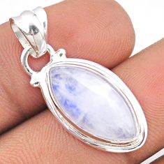 925 sterling silver 7.85cts natural rainbow moonstone pendant jewelry t86958