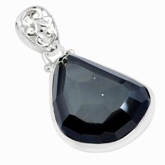 Clearance Sale- 925 sterling silver 18.10cts natural rainbow obsidian eye fancy pendant p57863