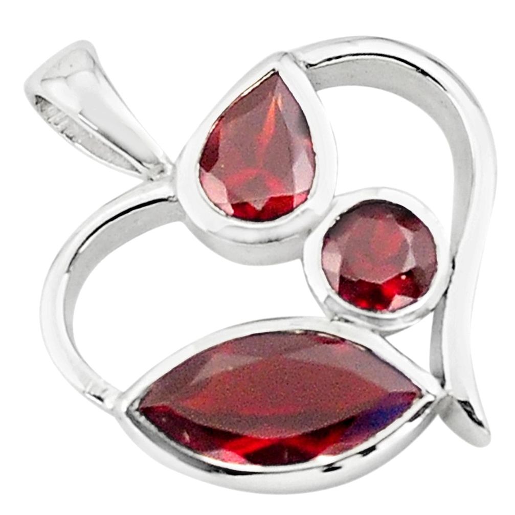 ral red garnet pendant jewelry d45624