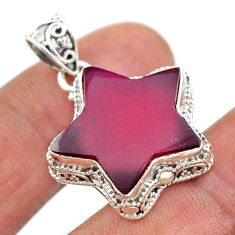 925 sterling silver 14.98cts natural red onyx star fish pendant jewelry t64564