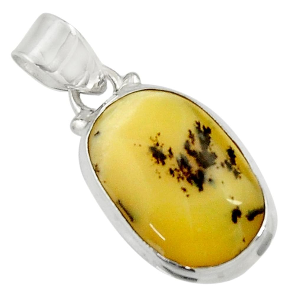 ver 11.57cts natural yellow opal fancy pendant jewelry d44567