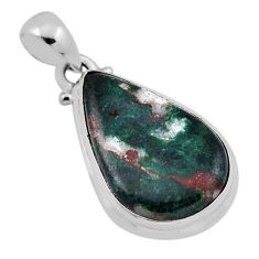 925 sterling silver 10.14cts sonora sunrise (cuprite chrysocolla) pendant n37043