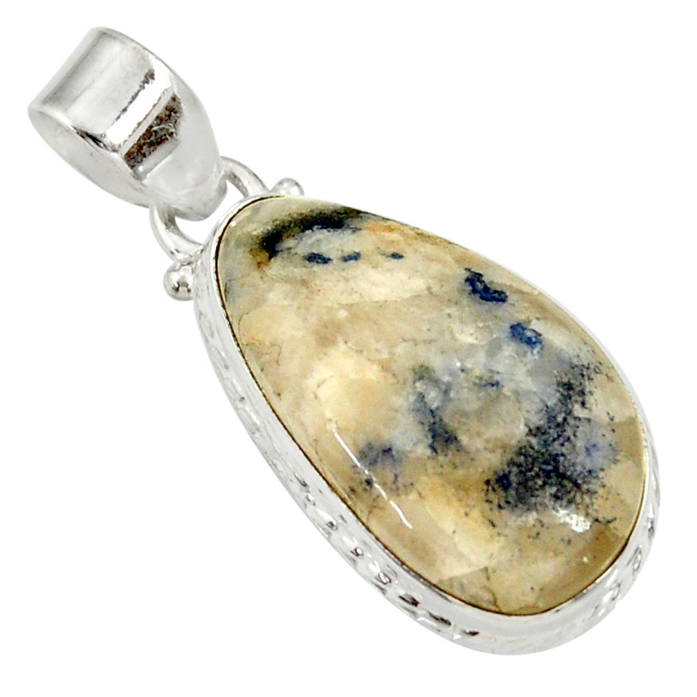  blue dumortierite 925 sterling silver pendant jewelry d33823